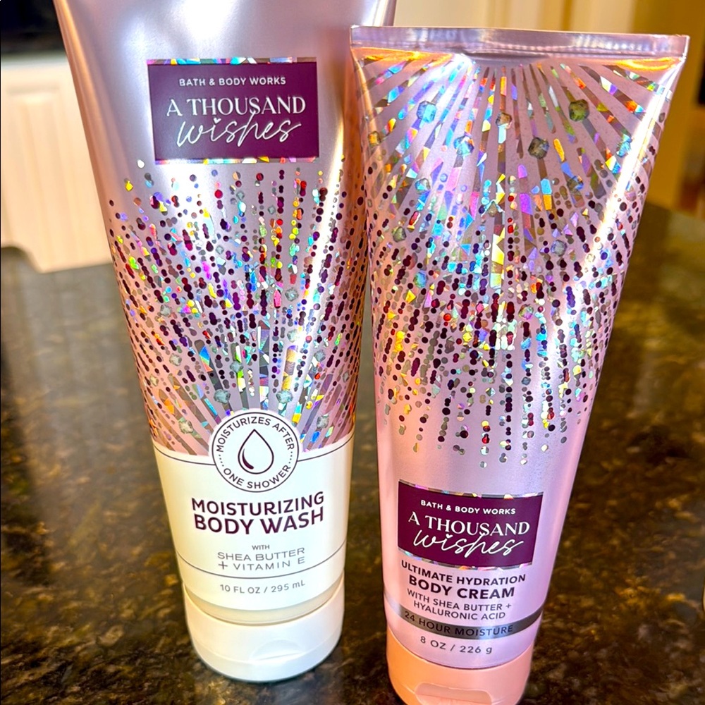 🔥BLOWOUT DEAL🔥BBW,A THOUSAND WISHES WASH & BODY CREAM NWT NO FURTHER DISC